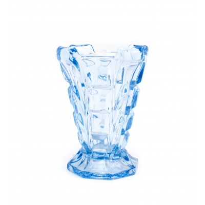 Duży Niebieski  wazon w stylu Art Deco